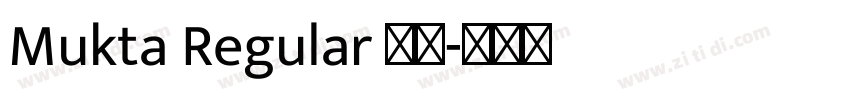 Mukta Regular 普通字体转换